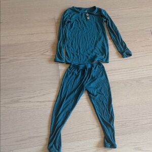 Kyte BABY Ribbed Henley Set in Loch